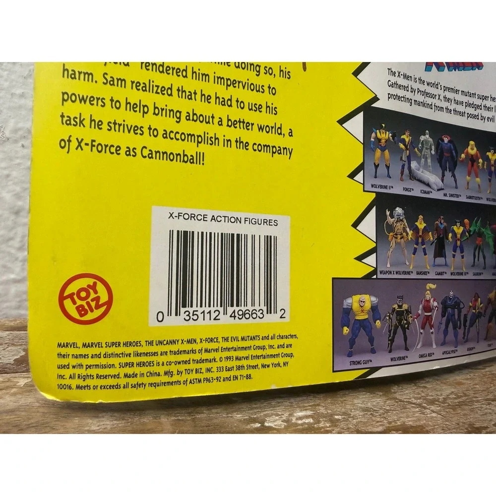 Toy Biz Marvel The Uncanny X-Men X-Force Cannonbal Action Figure 1993
